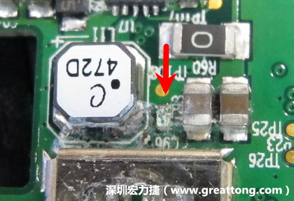 電路板疑似腐蝕氧化，懷疑電流異常過(guò)熱造成
