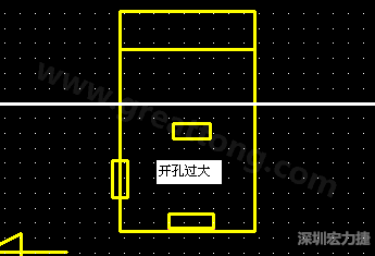 PCB設(shè)計(jì)時(shí)后焊元件焊盤開孔過(guò)大容易使焊錫流進(jìn)插座造成短路。