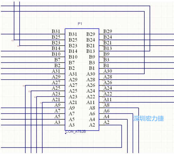 雙擊 1.SchDoc，文件可以被正常打開(kāi)，下圖是其中的一部分：