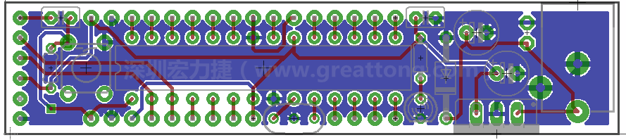 以上就是布線的所有步驟了。接下來就只剩下絲?。╯ilk-screen）、建立Gerber檔跟drill檔和送去印刷電路板廠制作的步驟。