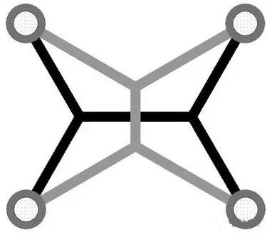 灰色Steiner樹(shù)不是最優(yōu)的，但黑色Steiner樹(shù)是最優(yōu)的。